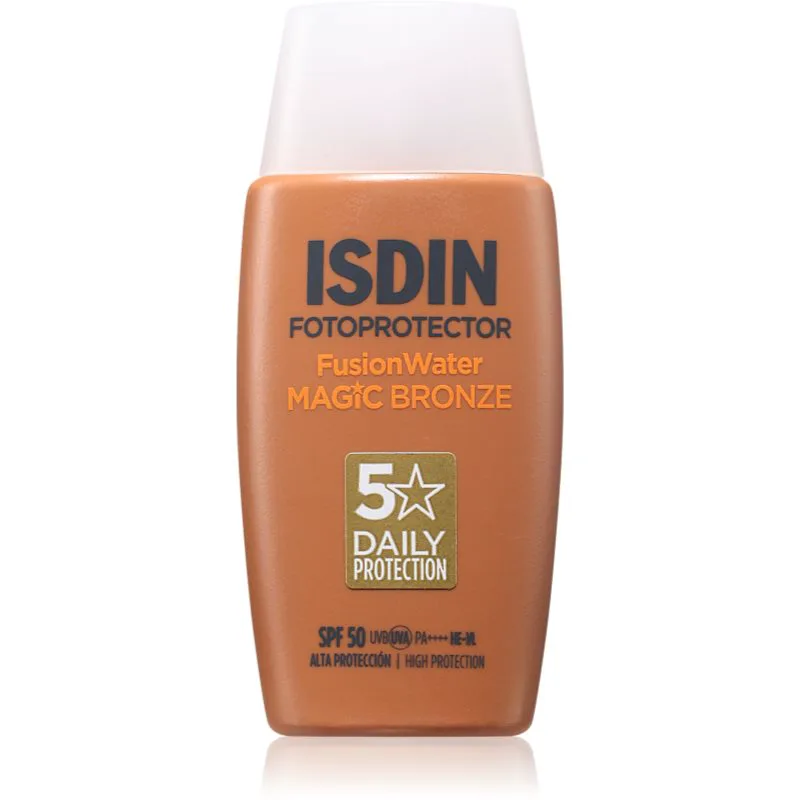 ISDIN Fotoprotector FusionWater Magic Bronze Προστατευτικό υγρό προσώπου με χρώμα SPF 50 50 ml