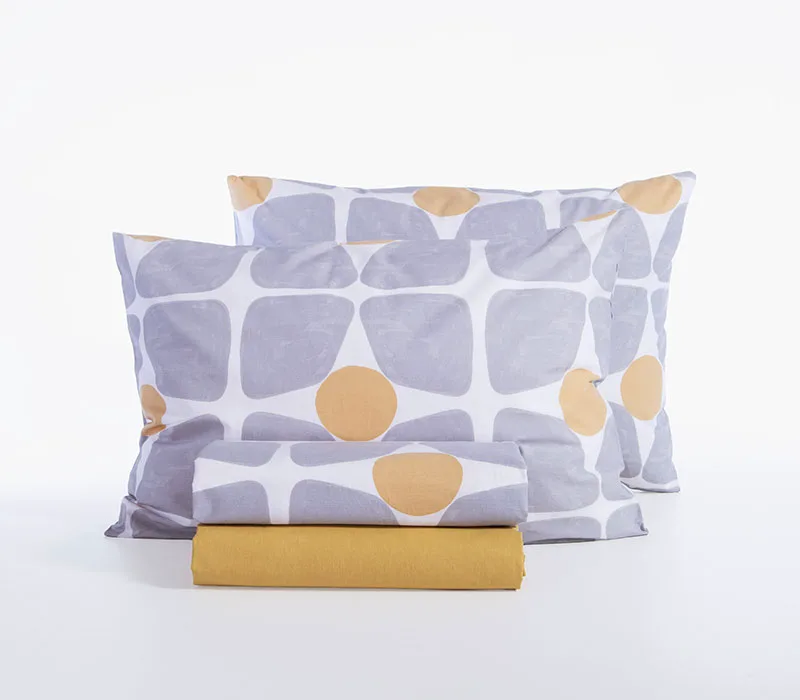 Σεντόνια Μονά (Σετ) Nef-Nef Homeware Casual Coreo Yellow