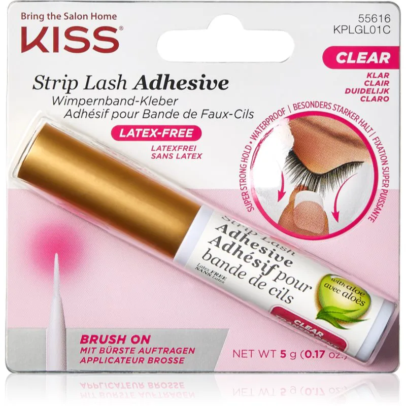 KISS Strip Lash Adhesive διαφανή κόλλα για τεχνητές βλεφαρίδες 5 γρ