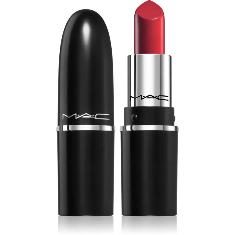 MAC Cosmetics MACximal Mini Silky Matte Lipstick ματ κραγιόν απόχρωση Ruby Woo 1.7 γρ