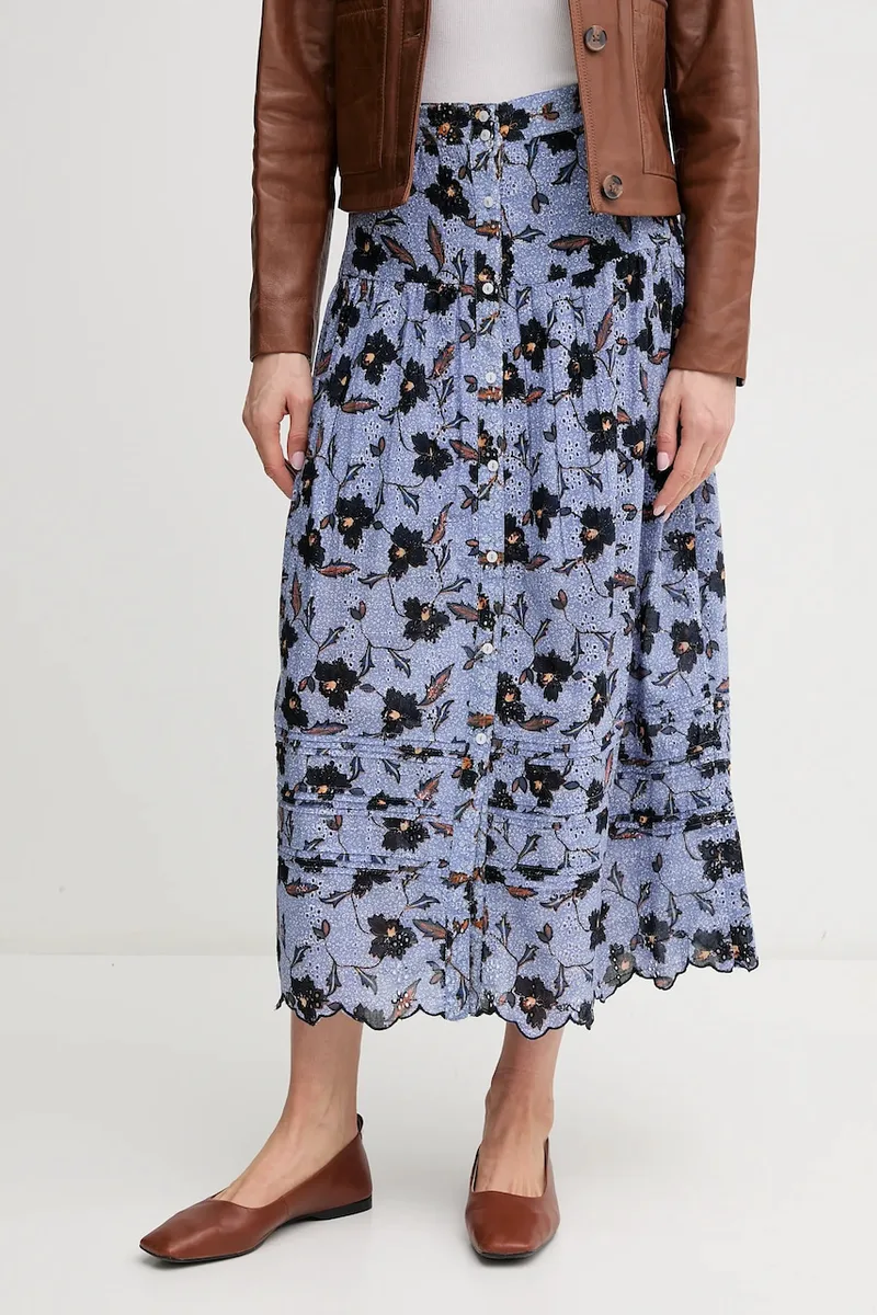 Pepe Jeans Βαμβακερή φούστα Pepe Jeans ENODIA
