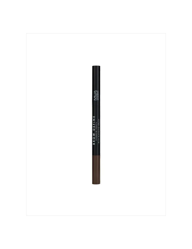 MUA BROW DEFINE EYEBROW PENCIL WITH BLENDING BRUSH-DARK BROWN