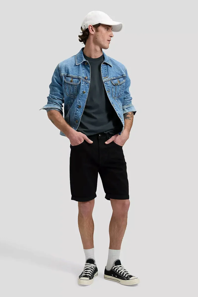 Lee® ανδρική βερμούδα denim πεντάτσεπη - 112376371 Μαύρο
