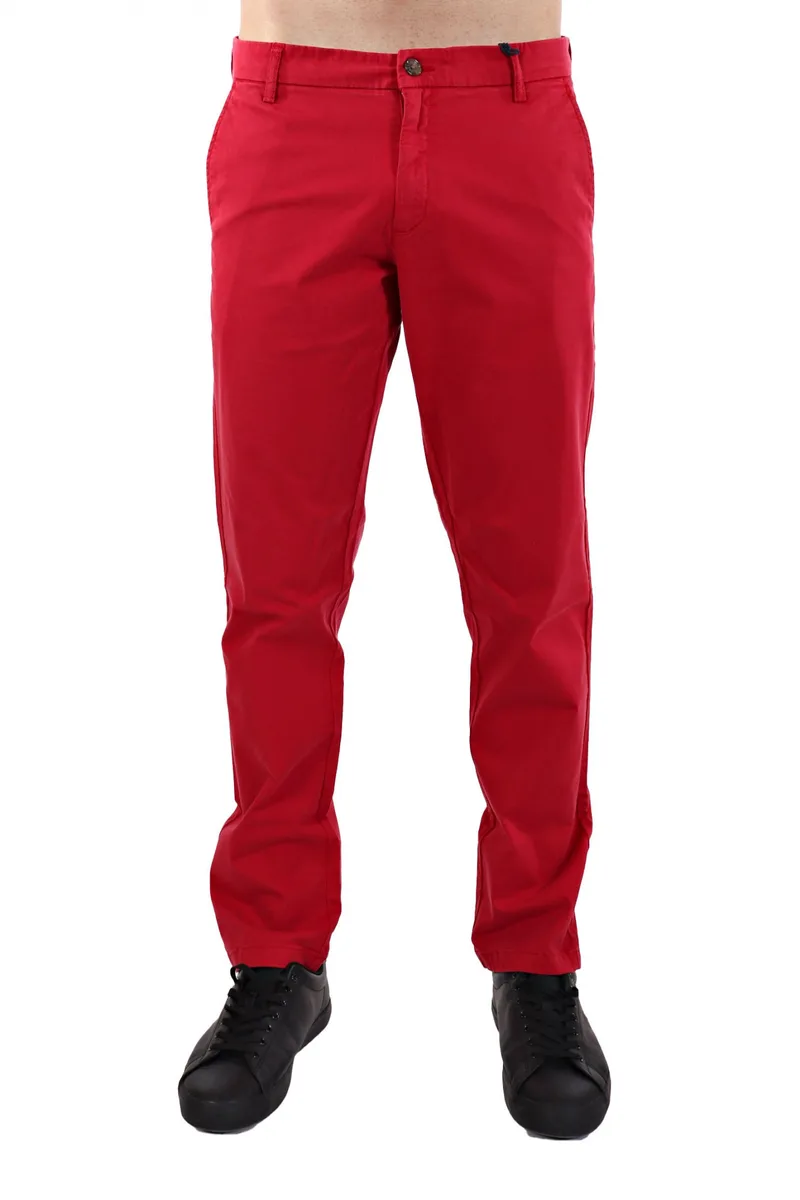 HECHTER ΠΑΝΤΕΛΟΝΙ CHINO REGULAR FIT ΚΟΚΚΙΝΟ
