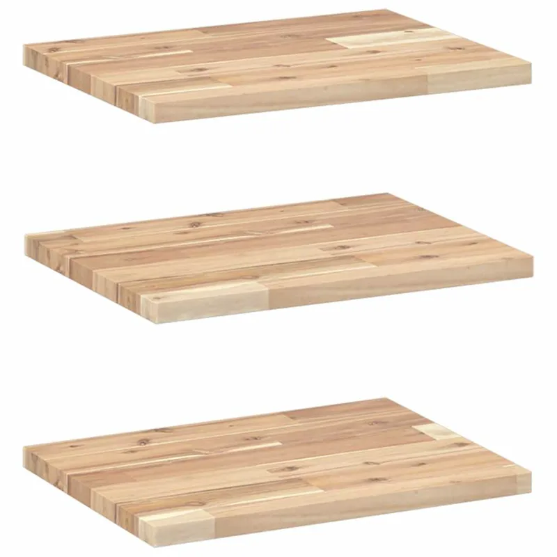vidaXL Ράφια Πλωτά 3 τεμ. 40x30x2 εκ. από Μασίφ Ξύλο Ακακίας