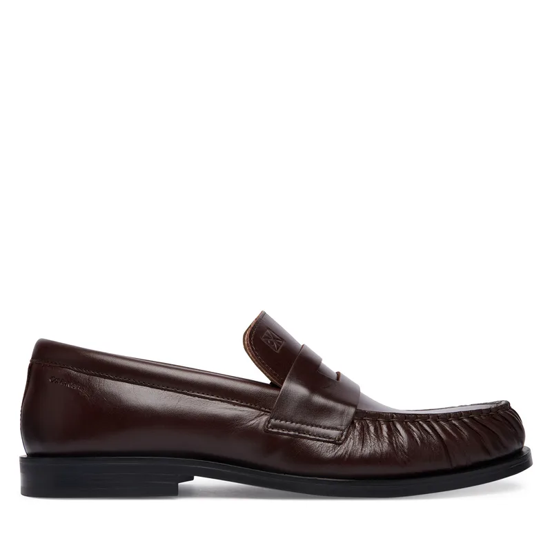 Lords Calvin Klein Ess Rubber Loafer Wr Pol Lth HM0HM02171 Σκούρο καφέ