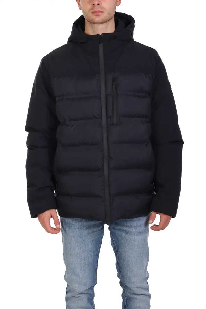 KARL LAGERFELD ΜΠΟΥΦΑΝ HOODED JACKET ΜΠΛΕ