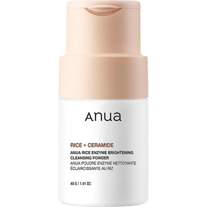 Anua Rice + Ceramide Enzyme Brightening Cleansing Powder Ενζυμικό Καθαριστικό Προσώπου σε Μορφή Πούδρας για Ενυδάτωση, Λάμψη & Σύσφιξη των Πόρων για Απαλή Επιδερμίδα 40g