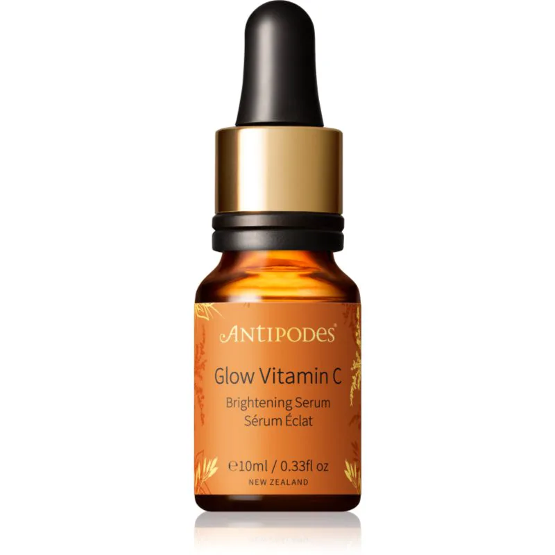 Antipodes Glow Vitamin C λαμπρυντικός ορός ενάντια στα πρώτα σημάδια γήρανσης της επιδερμίδας 10 ml