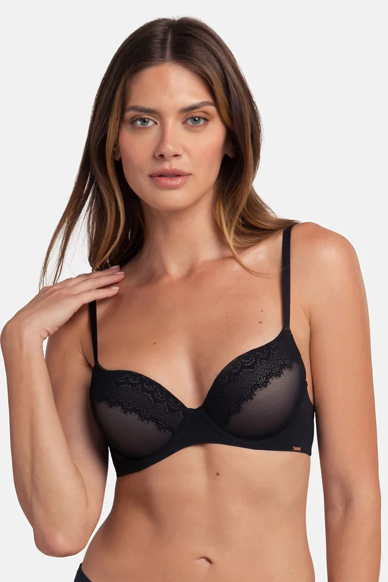 Dorina Γυναικείο σουτιέν "Brinley" Demi Push-up (B, C Cup)-FXXT0057LA161-BK0004