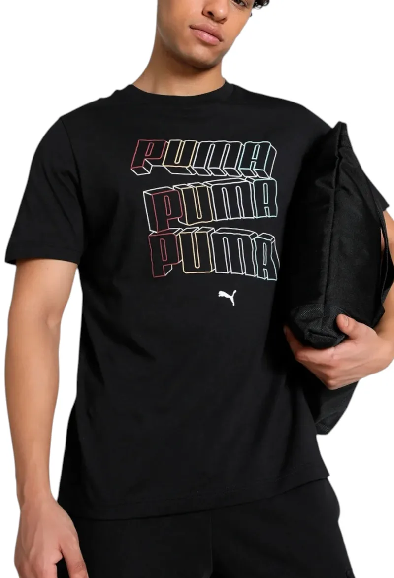 Μπλούζα Κοντομάνικη Puma ESS Logo Lab Hog Tee 684664-01 Ανδρικό