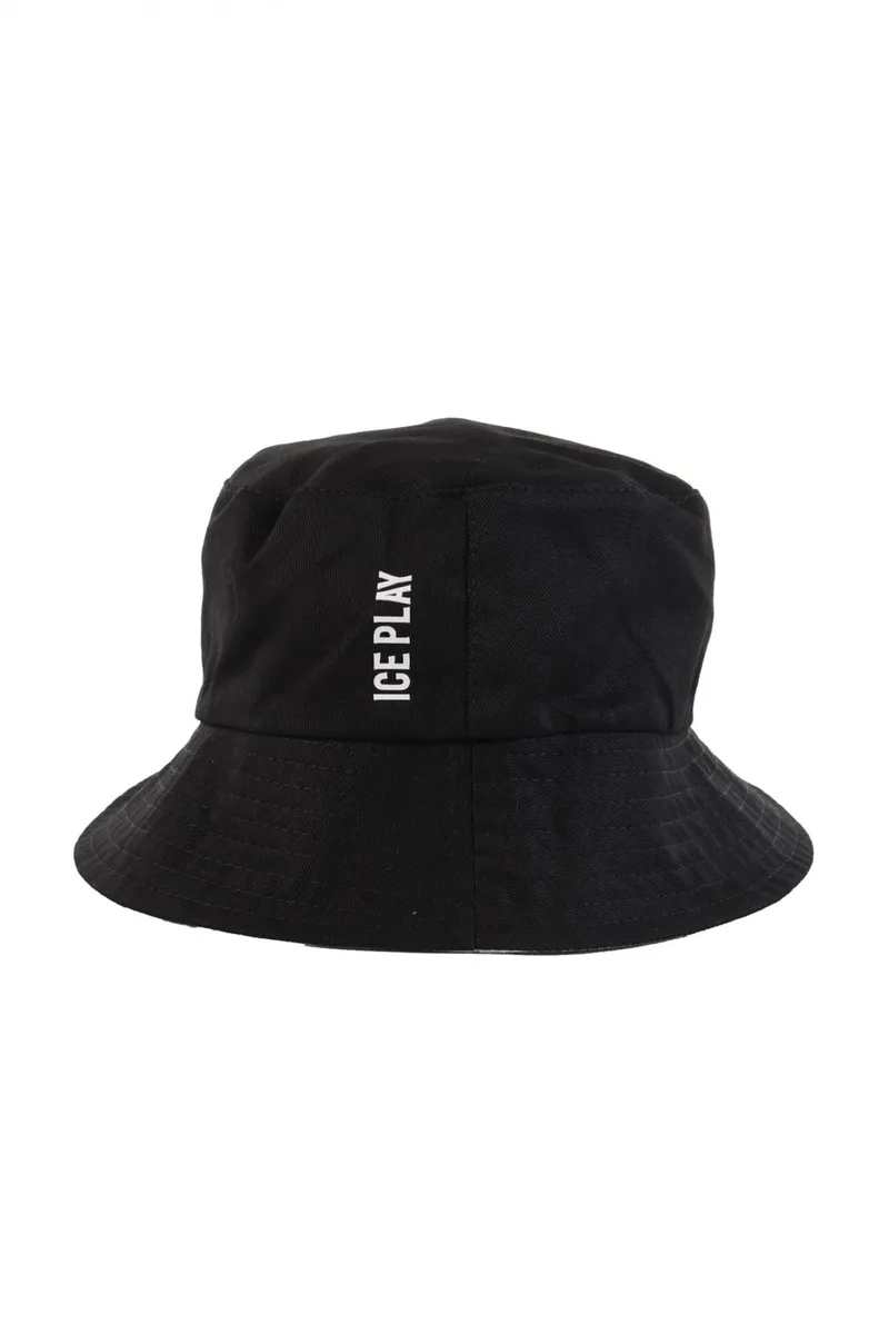 ICE PLAY ΚΑΠΕΛΟ LOGO REVERSIBLE ΜΑΥΡΟ-ΛΕΥΚΟ
