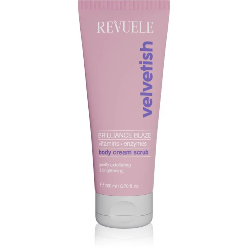 Revuele Velvetish Brilliance Blaze Body Cream Scrub λαμπρυντική απολέπιση για το σώμα 200 ml