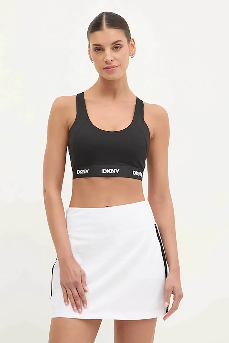 DKNY γυναικείο αθλητικό μπουστάκι με λογότυπο - DP5T1184 Μαύρο