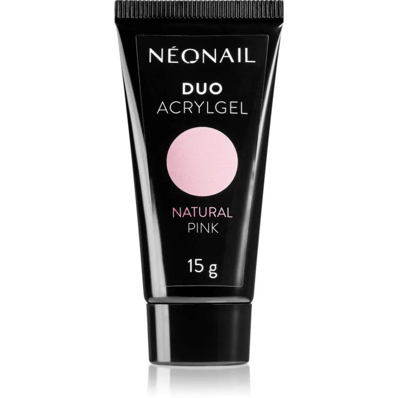 NEONAIL Duo Acrylgel Natural Ροζ τζελ για τζελ και ακρυλικά νύχια απόχρωση Natural Ροζ 15 γρ