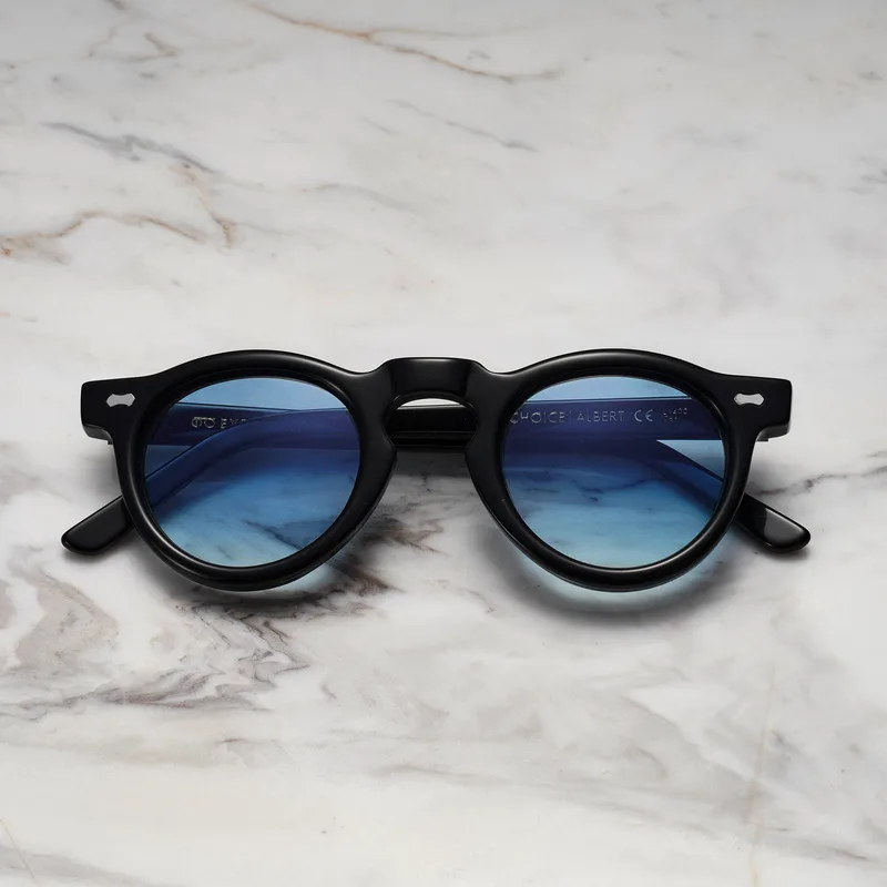 ALBERT A15EP2 - ALBERT - BLACK - GRADIENT BLUE Sunglasses | Black | Gradient Blue Shades | Explicit Poets Sunglasses