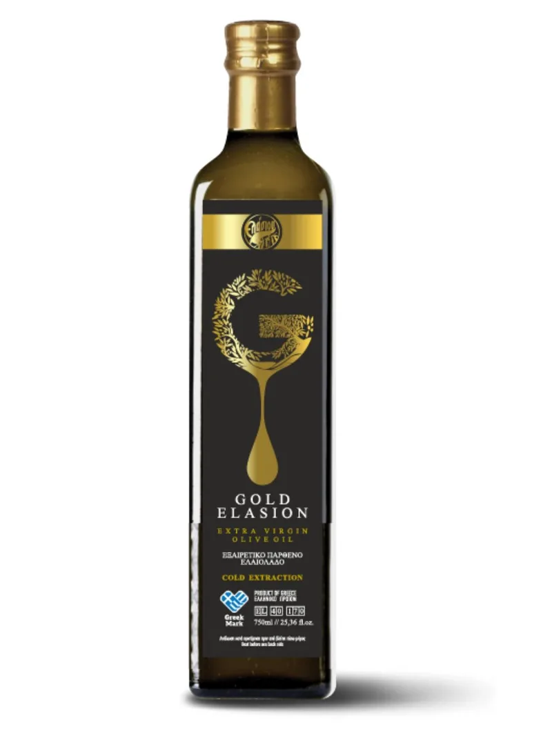 Εξαιρετικό παρθένο ελαιόλαδο Κρήτης "Golden Elasion" 750ml>