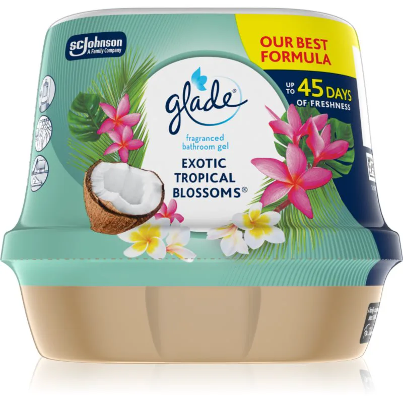 GLADE Exotic Tropical Blossoms αρωματικό τζελ στο μπάνιο 180 γρ
