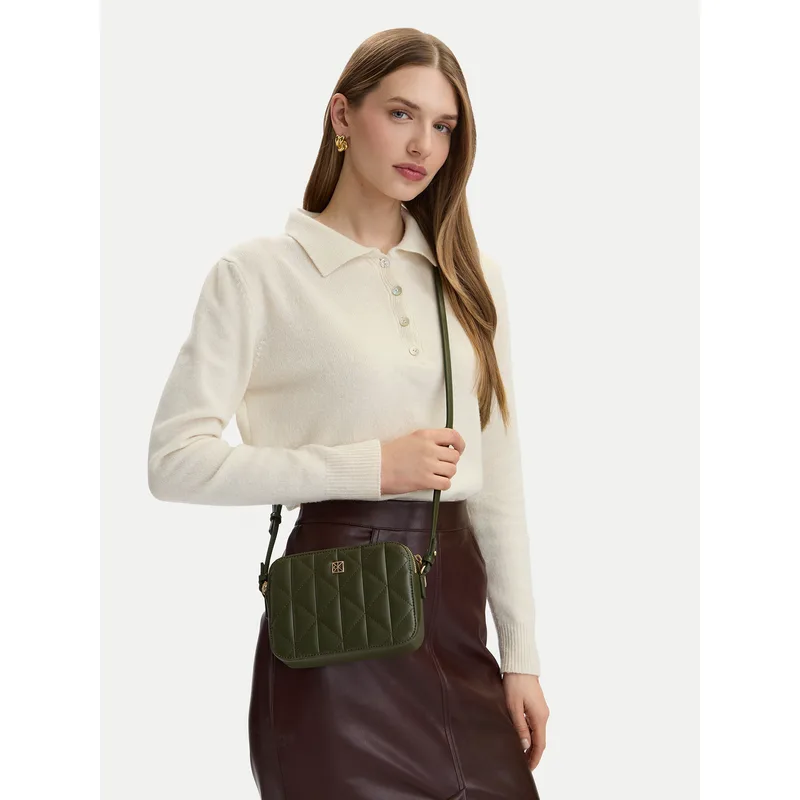 Τσάντα Calvin Klein Quilted Double Zip Camera Bag LV04F3328G Μπεζ
