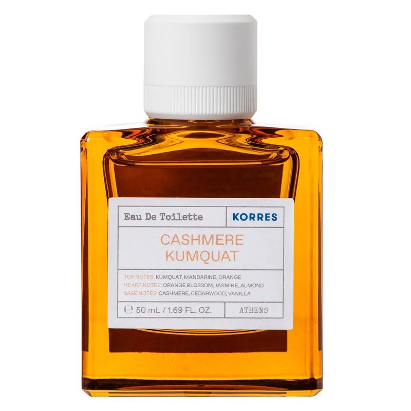 Korres Cashmere Kumquat Eau De Toilette Γυναικείο Άρωμα με Νότες από Κουμκουάτ, Μανταρίνι, Πορτοκάλι 50ml