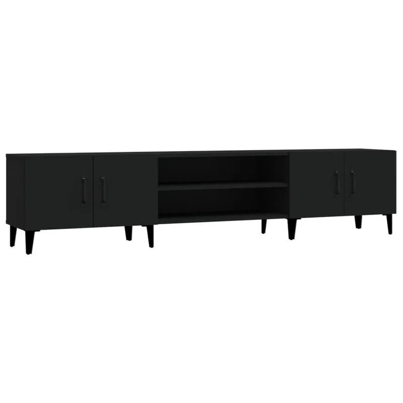 vidaXL Έπιπλο Τηλεόρασης Μαύρο 180x31,5x40 εκ. Επεξεργασμένο Ξύλο