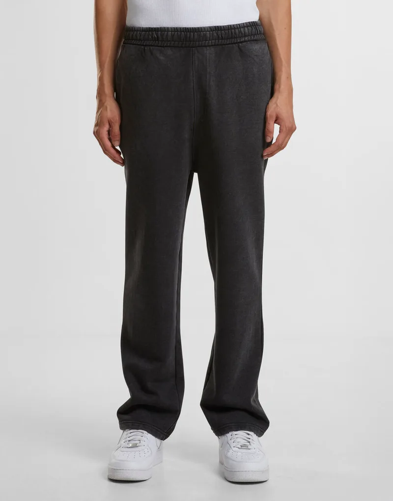 Παντελόνι Φόρμας BY296 Build Your Brand Vintage Heavy Trackpants Black
