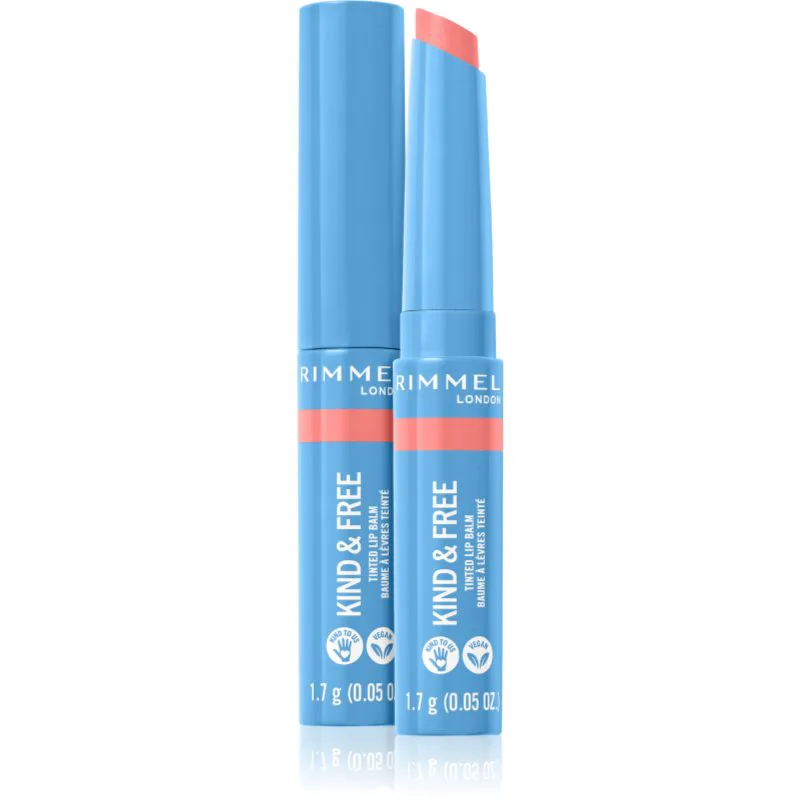 Rimmel Kind & Free βάλσαμο για τα χείλη με χρώμα απόχρωση 004 Hibiscus Blaze 1,7 γρ