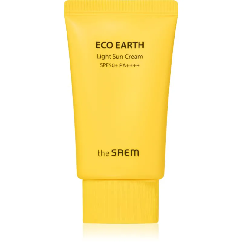 The Saem Eco Earth Light εξαιρετικά ελαφρύ fluid προστασίας SPF 50+ 50 γρ