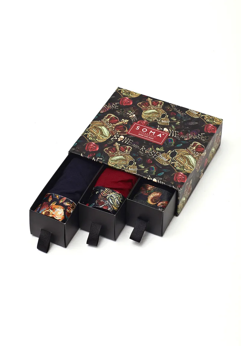 Boxer Soma ανδρικά σε κουτί Bone And Rose 3τμχ BOXBONE