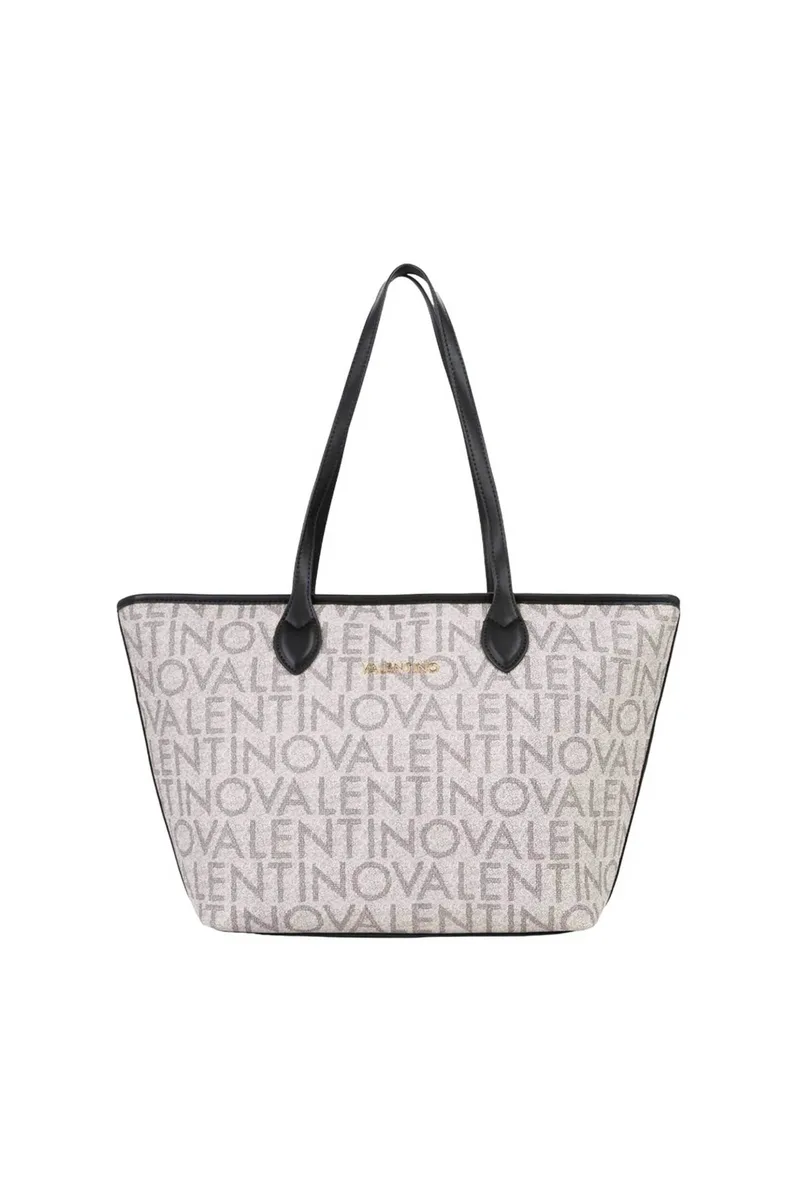 Valentino γυναικεία τσάντα shopper με all-over logo - 74LVBSA1F02/LOG Μαύρο