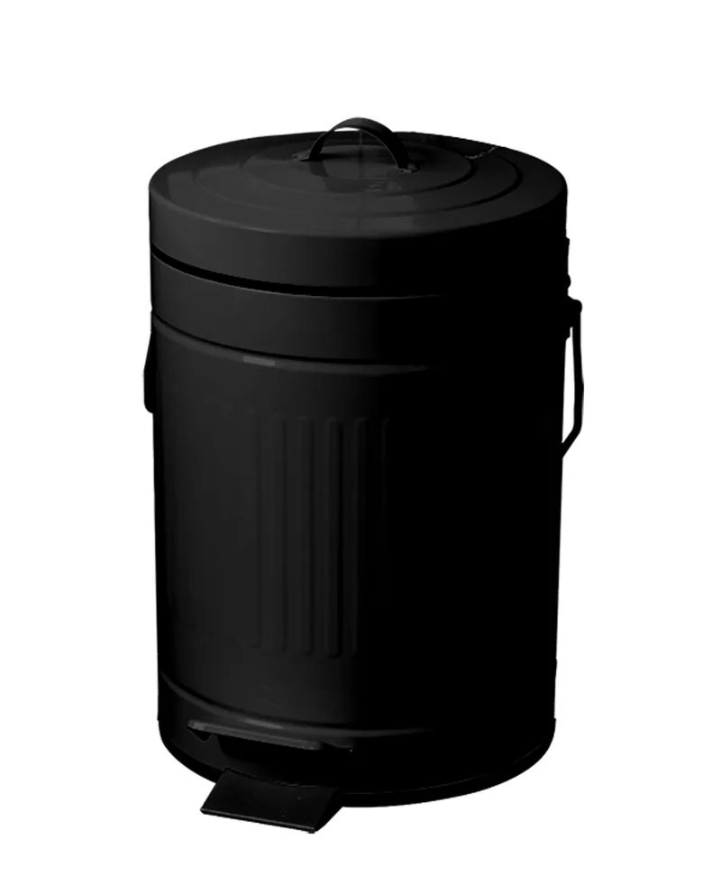 Καλάθι Απορριμμάτων 5lt-21x21x30εκ. Μεταλλικό Soft Close Μαύρο MRShome DS-9114S10 (Υλικό: Μεταλλικό, Χρώμα: Μαύρο) - sealskin - sl-DS-9114S10