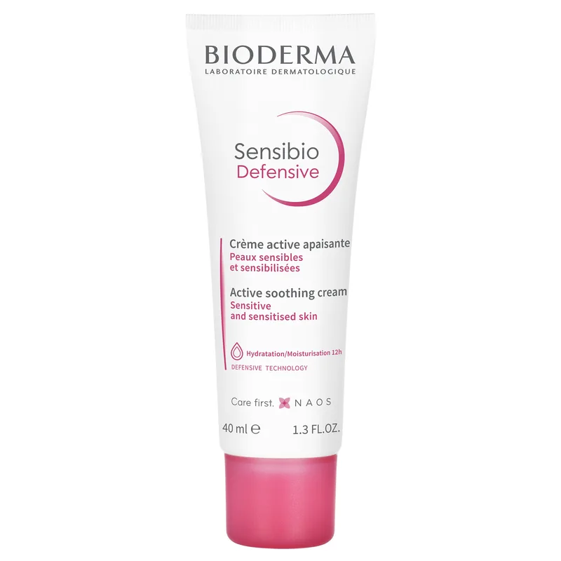 Bioderma Sensibio Defensive Active Soothing Cream Κρέμα Προσώπου, Λαιμού για Ενυδάτωση & Προστασία 40ml