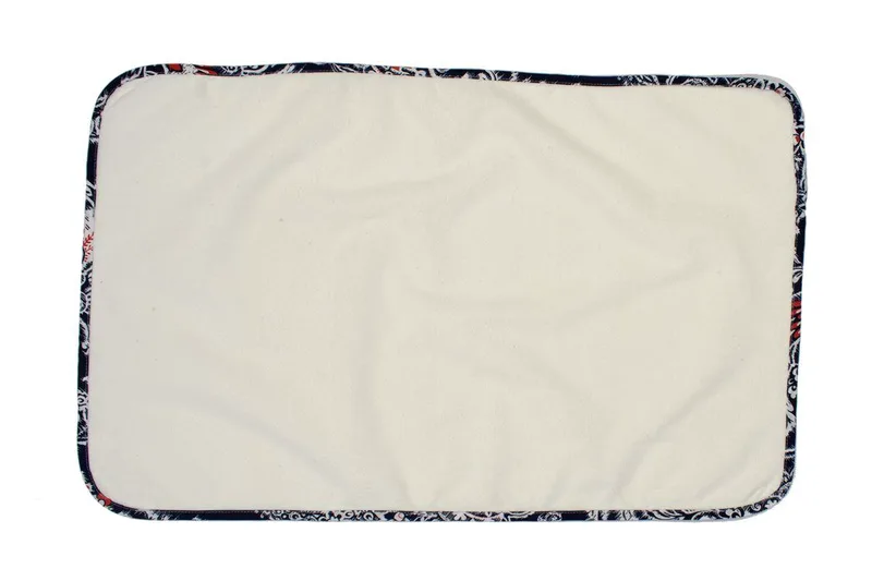 Σελτεδάκι Αδιάβροχο Βαμβακερό Λευκό- Navy Blue 67x90εκ. Λαχούρ 154 DimCol (Σετ 6 Τεμάχια) (Ύφασμα: Βαμβάκι 100%, Χρώμα: Λευκό) - DimCol - 31120405005