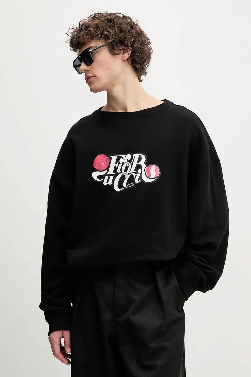 Βαμβακερή μπλούζα Fiorucci Curly Lollipop Logo Relaxed Fit Sweatshirt