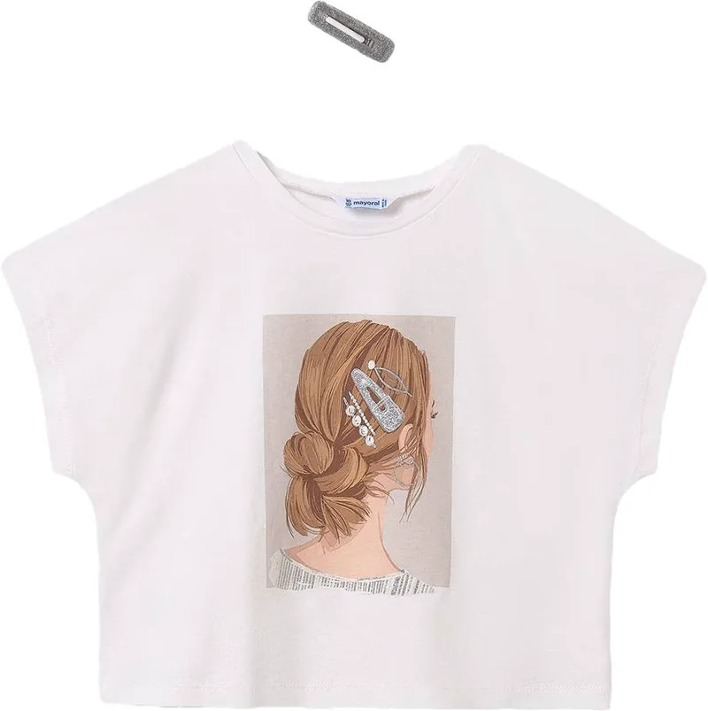 ΜΠΛΟΥΖΑ MAYORAL GIRL PRINT TOP ΕΚΡΟΥ (140 CM)-(10 ΕΤΩΝ)