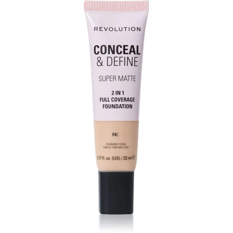 Revolution Conceal & Define ματ μεικ απ απόχρωση F4C 23 ml