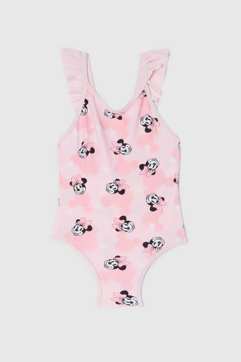 OVS παιδικό μαγιό ολόσωμο με Minnie print - 002617056 Ροζ