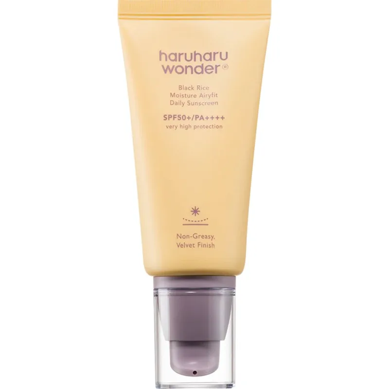 HaruHaru Wonder Black Rice Spf50+ Moisture Airyfit Daily Sunscreen Ελαφρύ Υγρό Αντηλιακό Πολύ Υψηλής Προστασίας με Ελαφριά Σύνθεση & Υφή 50ml