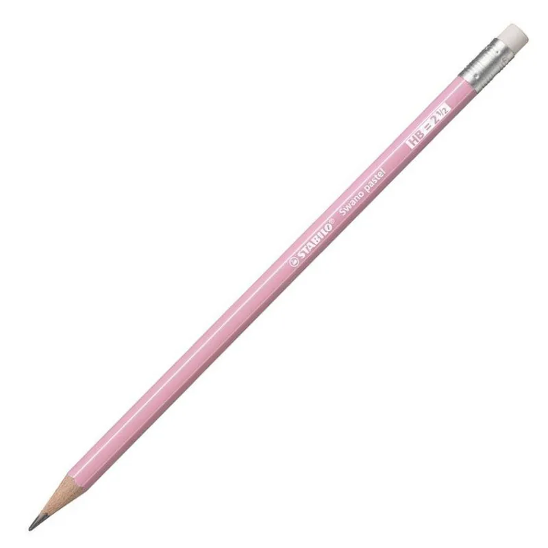 Μολύβι Stabilo Pastel Ροζ με γόμα 4908/05