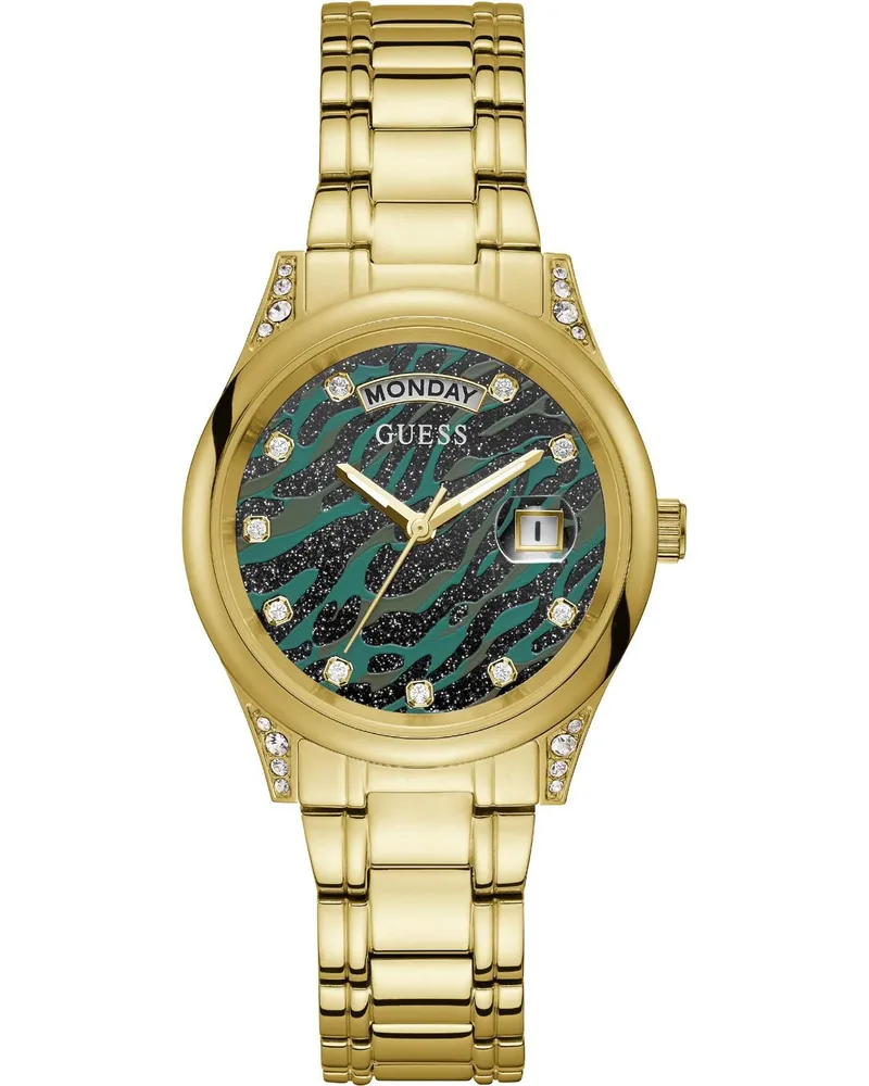 GUESS Aura Crystals - GW0047L3 , Χρυσό case with Stainless Steel Bracelet