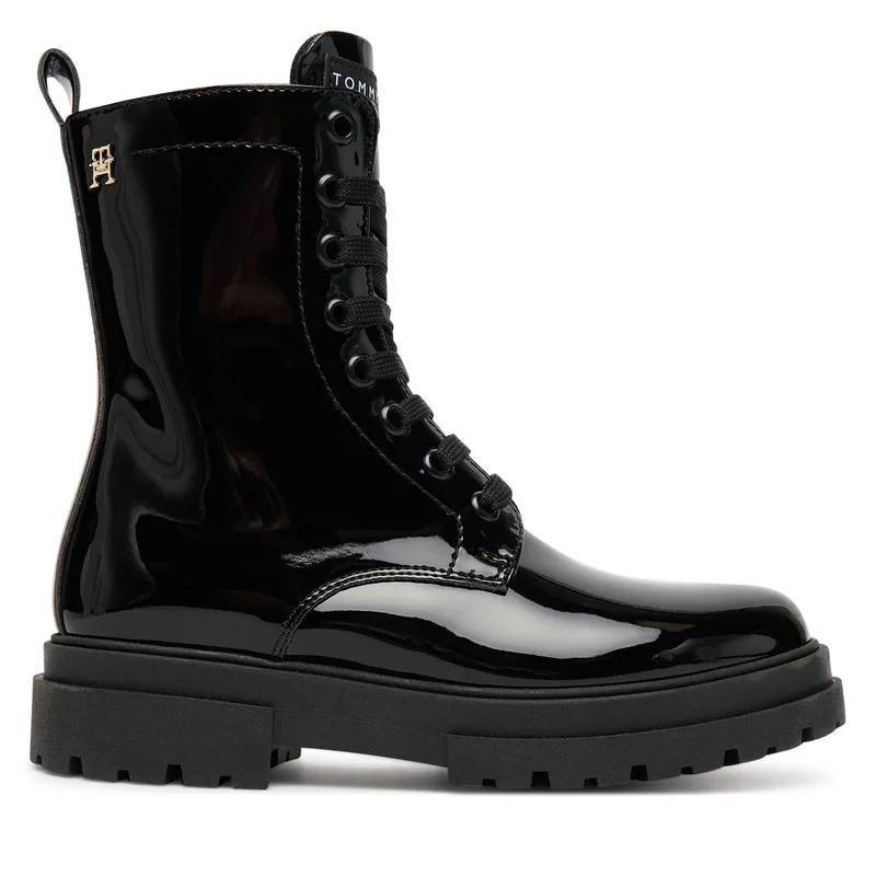 Ορειβατικά παπούτσια Tommy Hilfiger Lace-Up Bootie T4A5-34025-0775 S Μαύρο