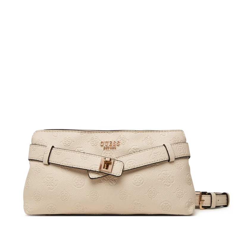 Τσάντα Guess Ella Logo Mini HWPD97 46730 Ανοιχτό μπεζ