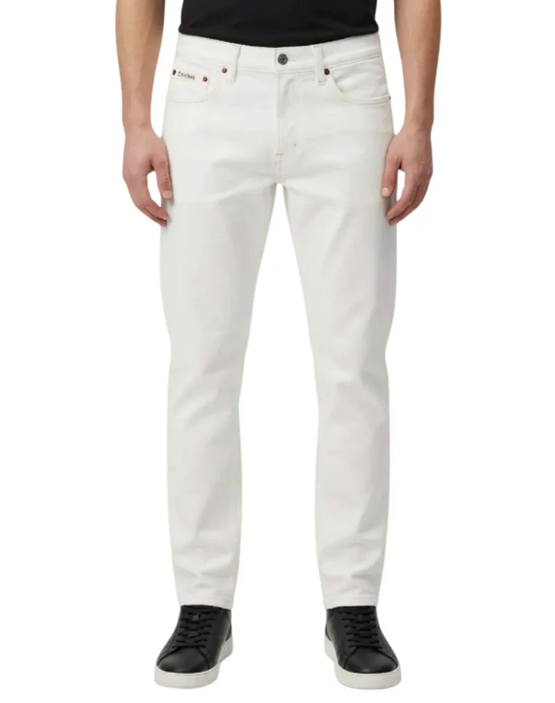 CALVIN KLEIN JEANS CLASSIC TAPER CHALK WHITE JEAN LV04RF956G-ASN32 OffWhite