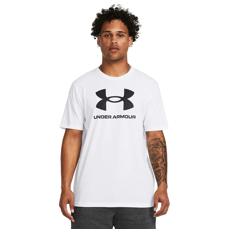 T-shirt Under Armour Sportstyle Logo Update Ss White 100 S