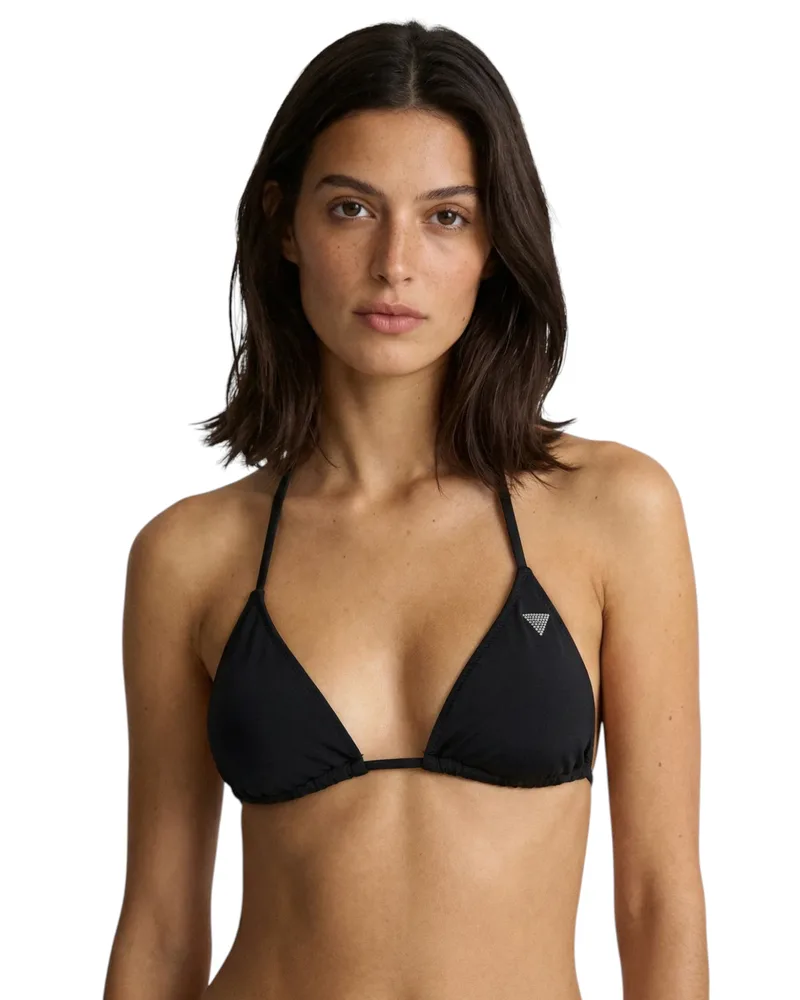Guess Γυναικείο Μαγιό Triangle Bikini Top E6GJ44KF442-JBLK Μαύρο