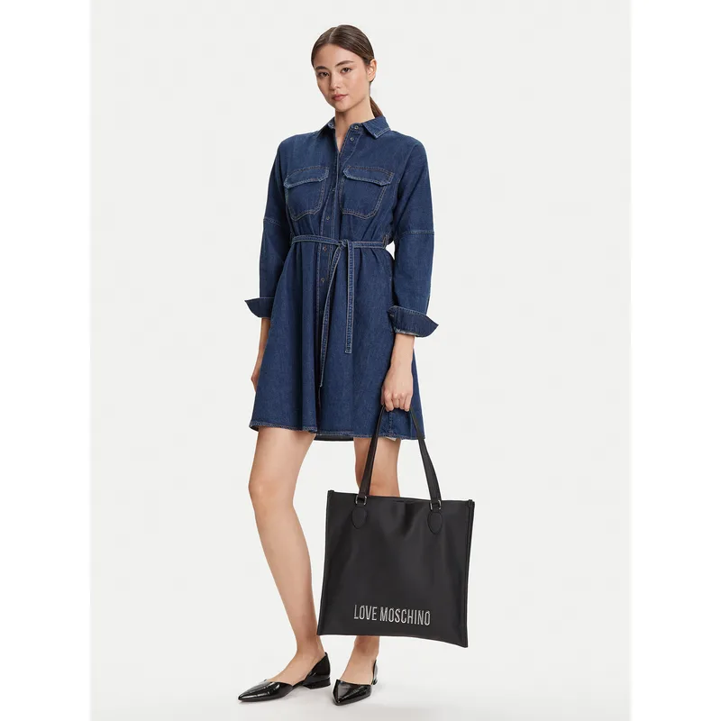Τσάντα LOVE MOSCHINO JC4020PP1NKD000B Μαύρο