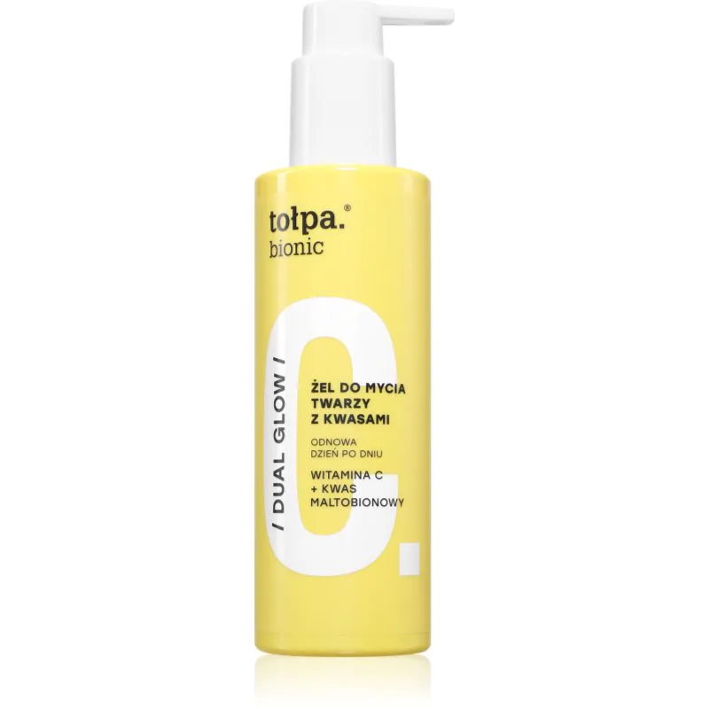 Tołpa Bionic Dual Glow τζελ καθαρισμού για το πρόσωπο 195 ml
