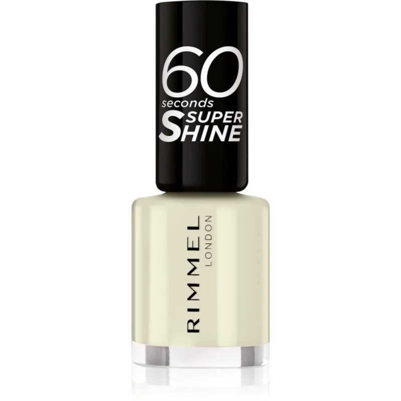 Rimmel 60 Seconds Super Shine βερνίκι νυχιών απόχρωση 730 Silver Bullet 8 ml
