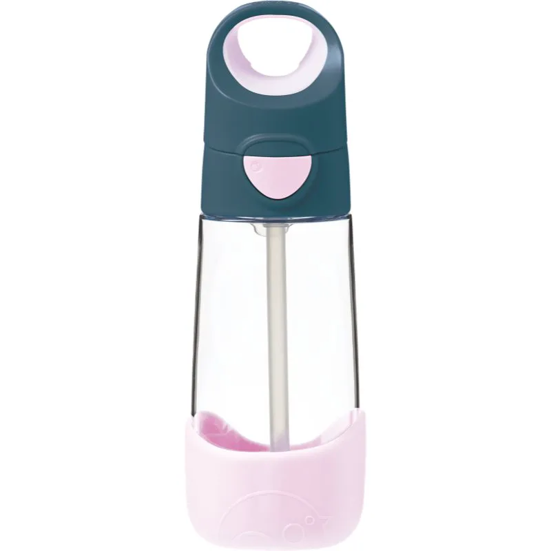 B.Box Bottle with Straw μπουκάλι με καλαμάκι Indigo Ροζ 450 ml