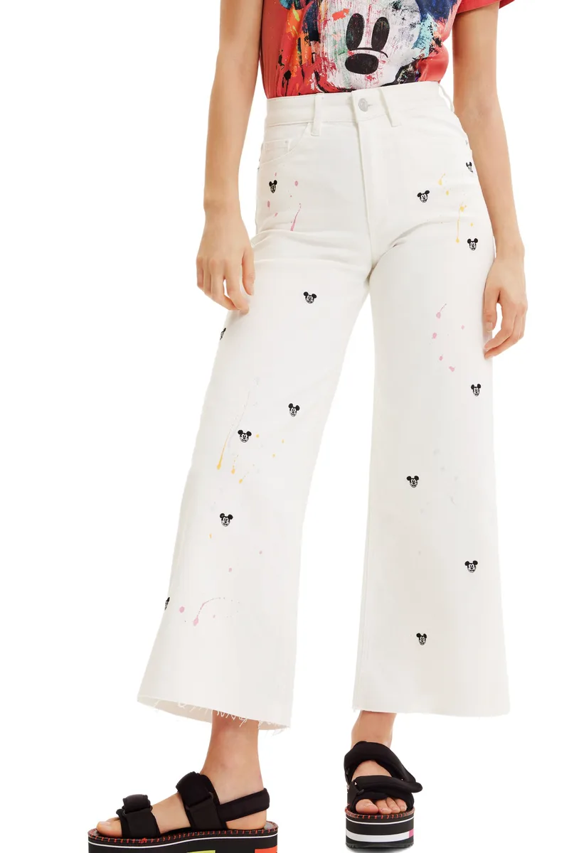 Παντελόνι Jean Desigual Mickeys 23SWDD65-1001 Γυναικείο
